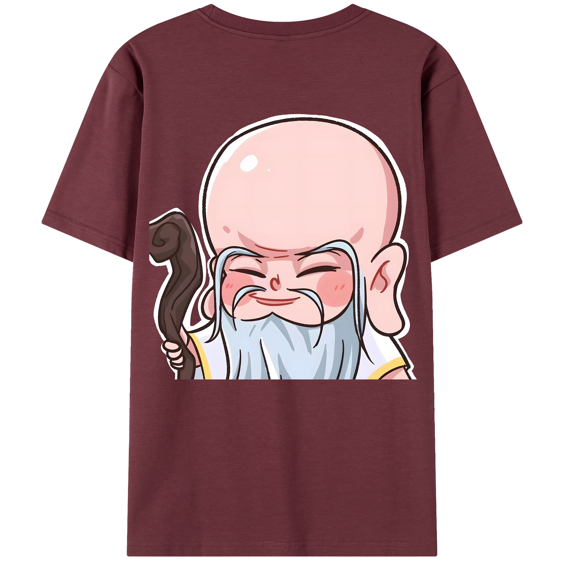 （画像用） Ne Zha 2 ナタ 魔童の大暴れ 綿100％半袖Tシャツ（背面プリント）